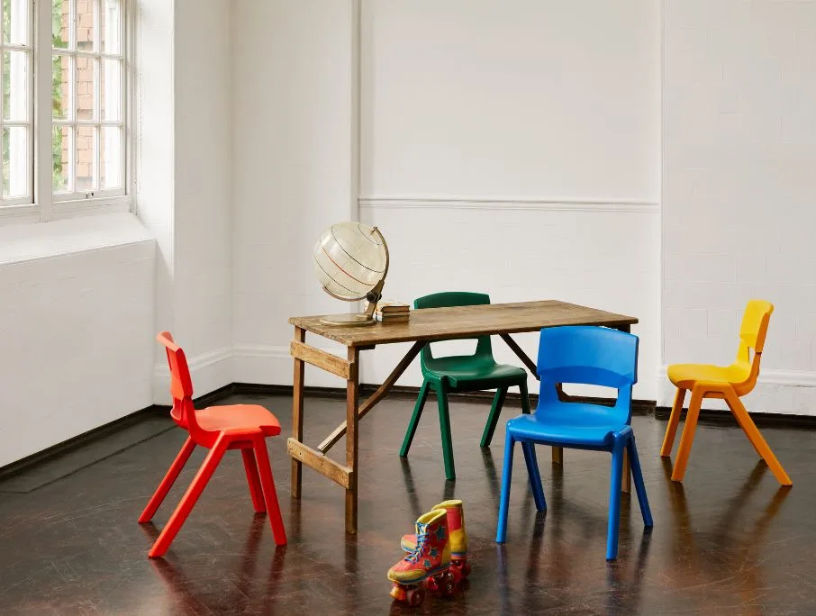 colourful classroom ergonomic chairs