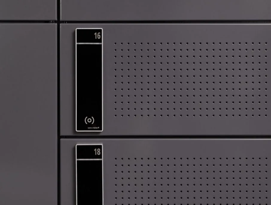 grey classroom storage